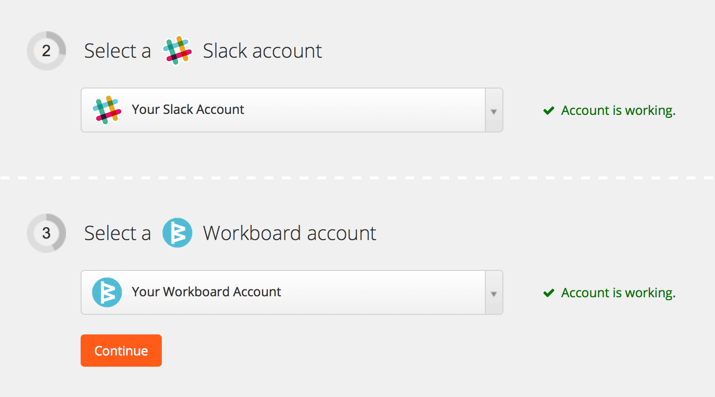 Screenshot: Zapier Integration Setup
