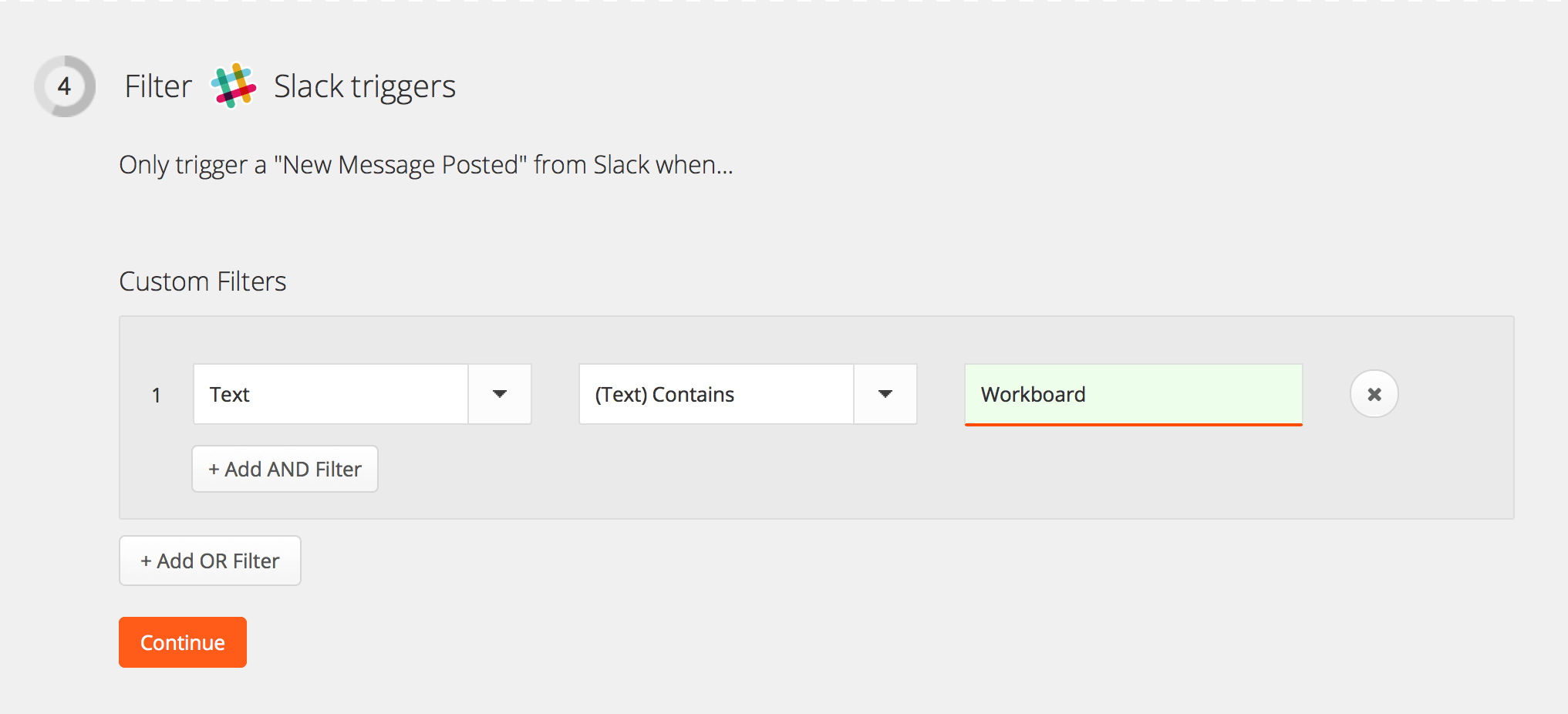 Screenshot: Zapier Integration Setup