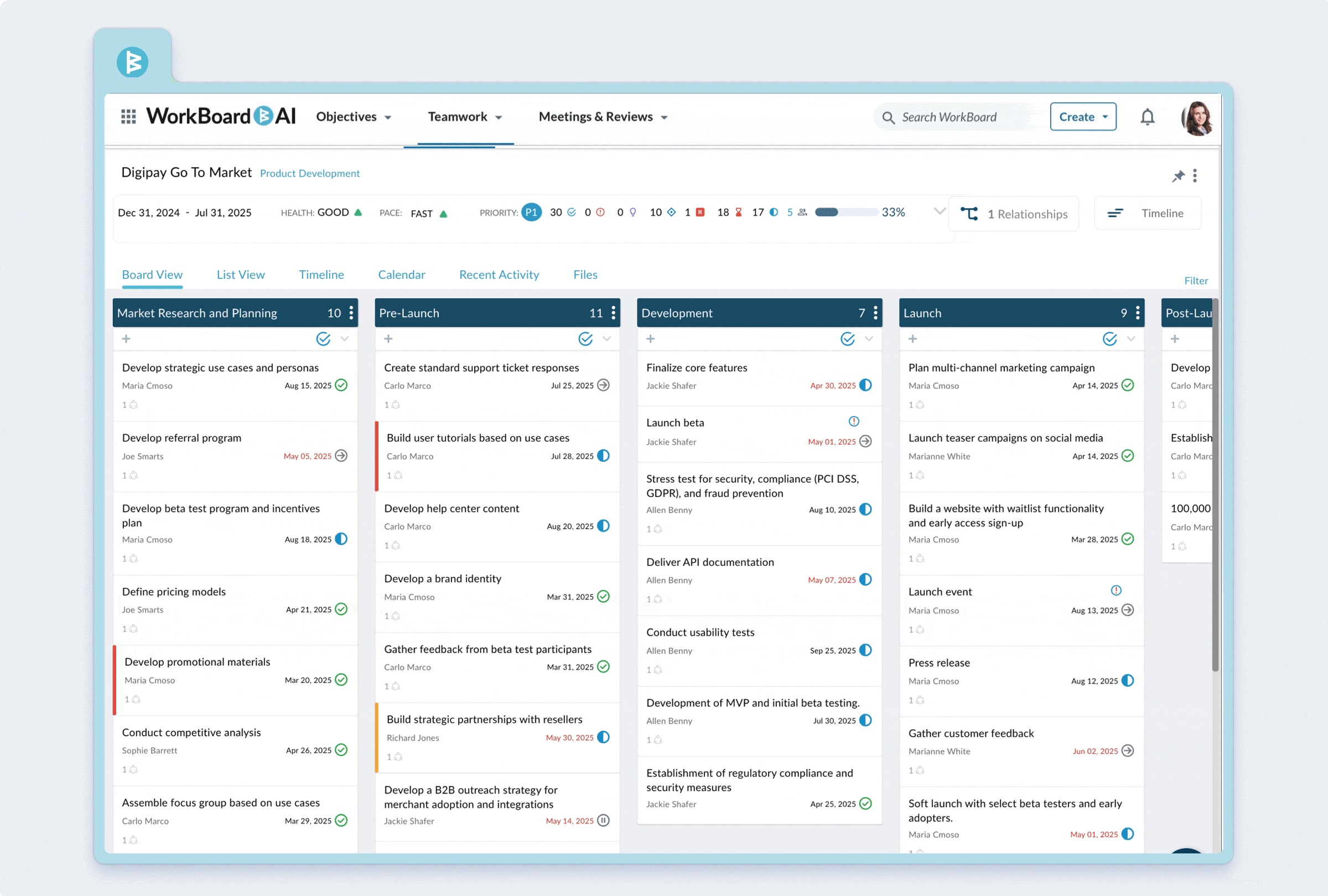 Project management software