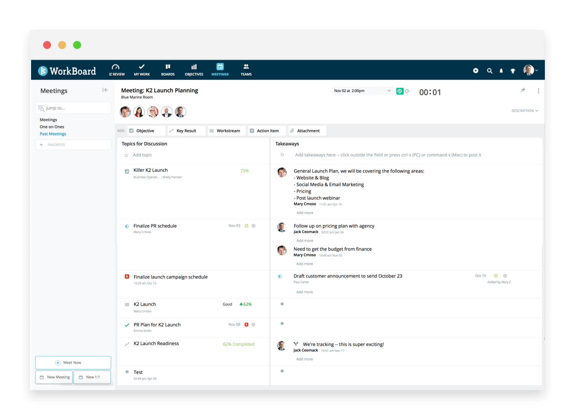 Enterprise Results Management & OKRs for Fast Growth WorkBoard