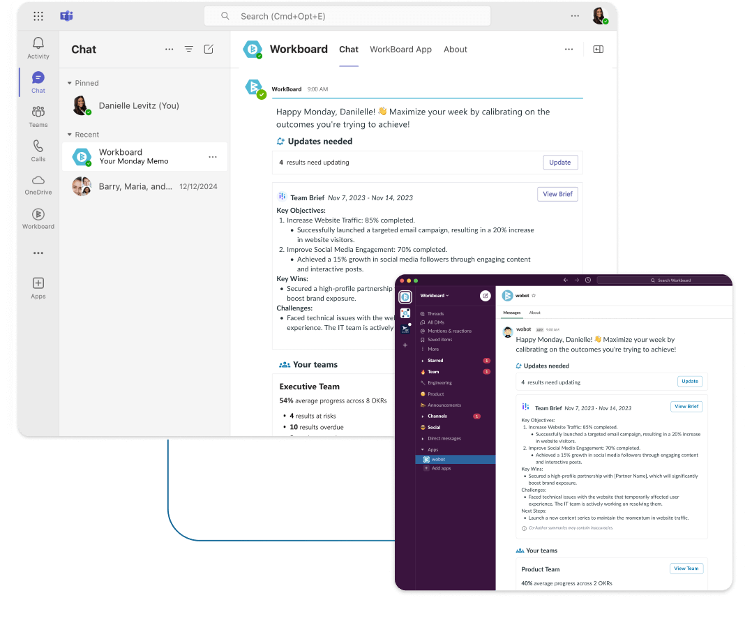 WorkBoardAI in Microsoft Teams