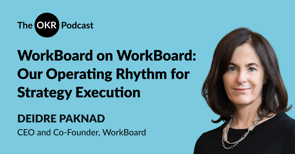 WorkBoard on WorkBoard: Our Operating Rhythm for Strategy Execution