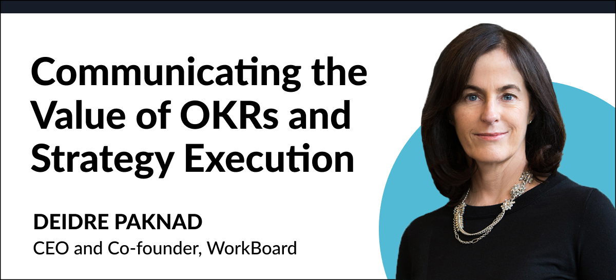 Communicating the Value of OKRs and Strategy Execution
