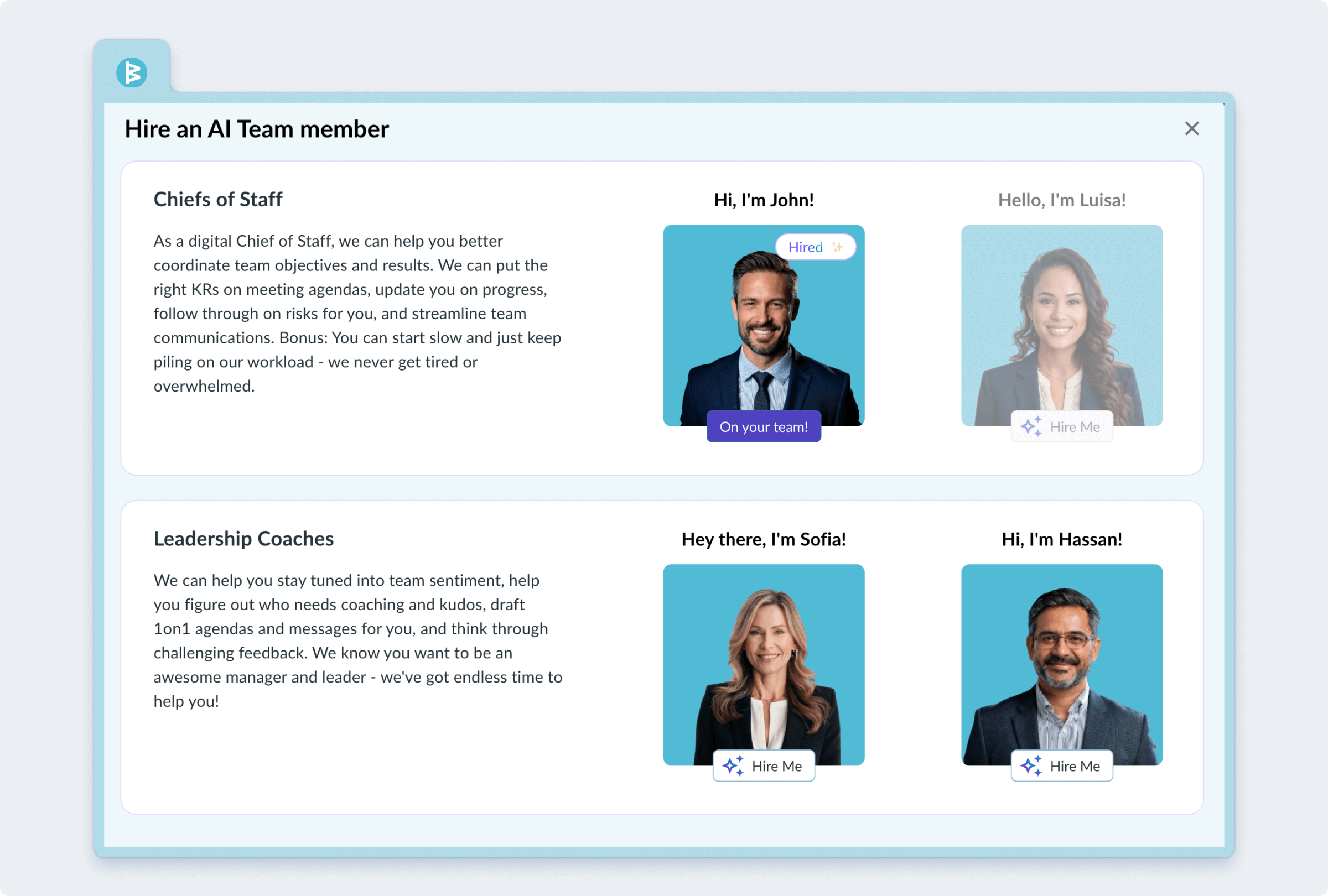AI Chief of Staff and Leadership Coach Agents